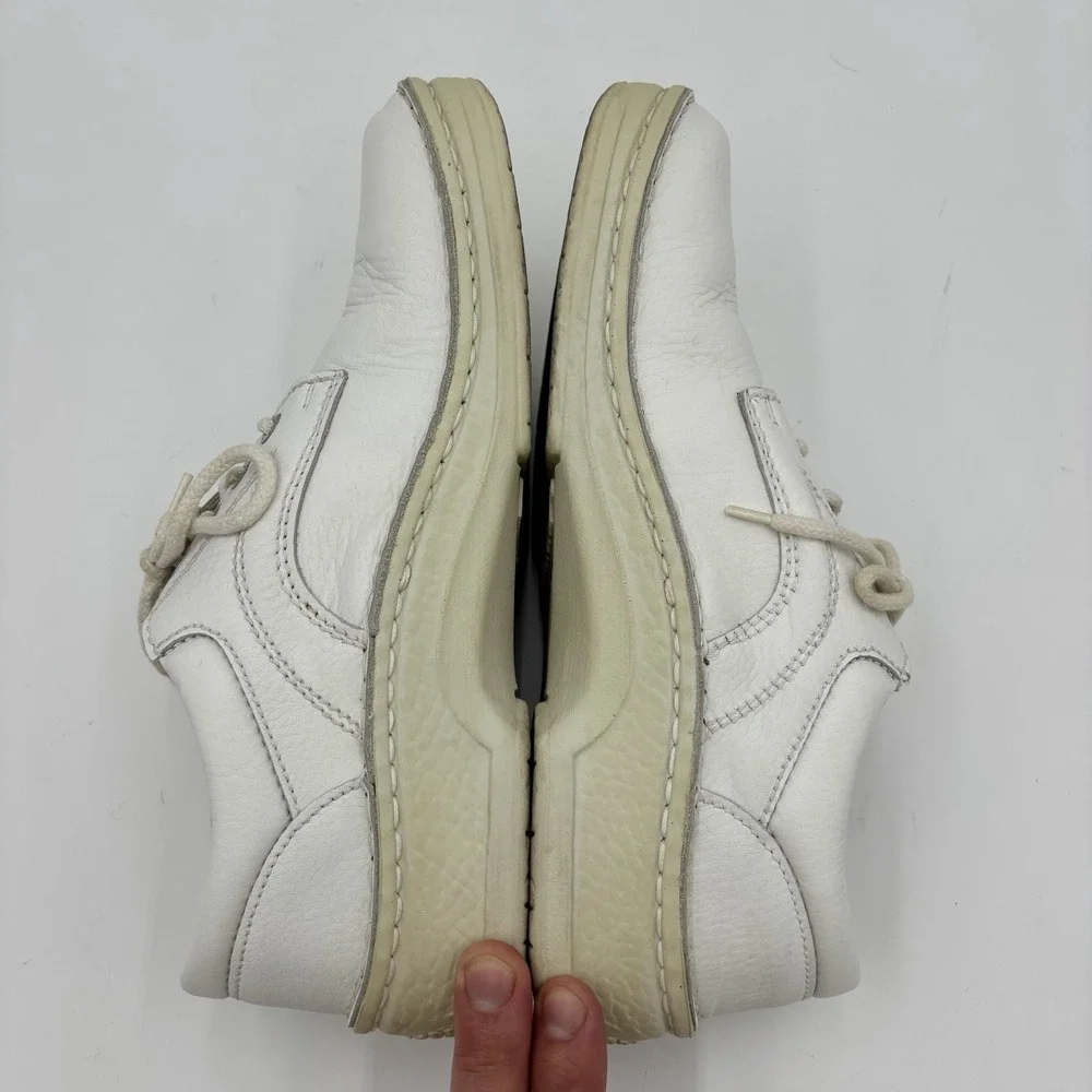 BIRKENSTOCK White Leather Lace-up Shoes Oxfords Germany Womens Size 10 Mens 8